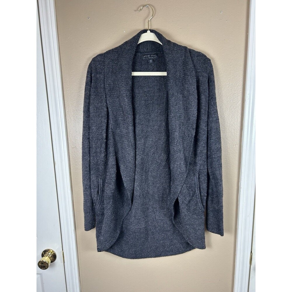 Barefoot Dreams CozyChic Light Circle Grey Cardigan Style 452 Size XS/S